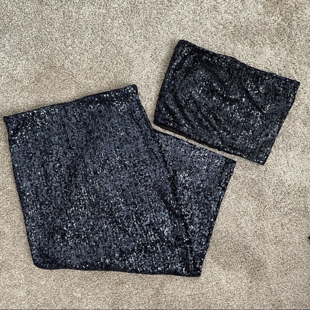 2 Piece Sequin Dress
